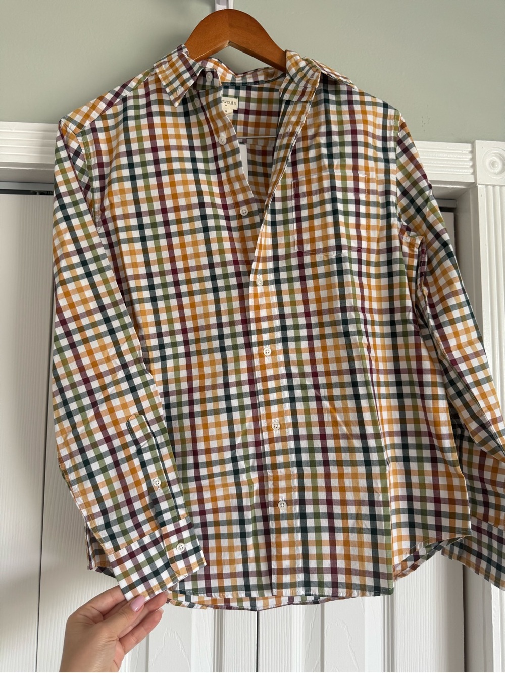 J. Crew Men's Multi-Check Button-Down Shirt